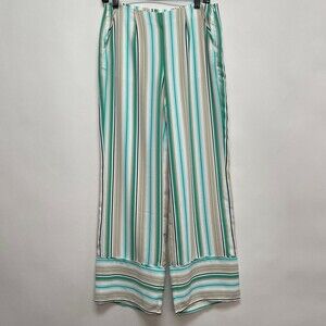 Chico's Black Label Pants Size 0 Regular Small 4 Multicolor Striped Lined